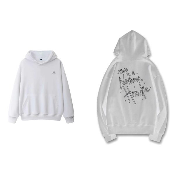 This is Nestron Unisex Fleece Hoodie White