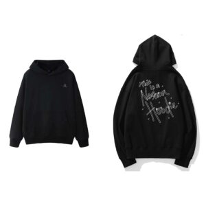 This is Nestron Unisex Fleece Hoodie Black