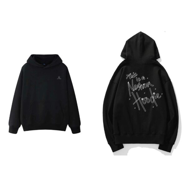 This is Nestron Unisex Fleece Hoodie Black