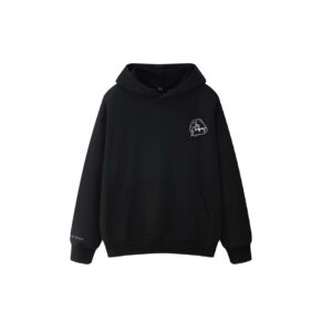 Tiny But Mighty Style 2 Unisex Fleece Hoodie Black